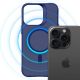4. 3mk Smoke MagCase for iPhone 16 Pro - Blue-Translucent