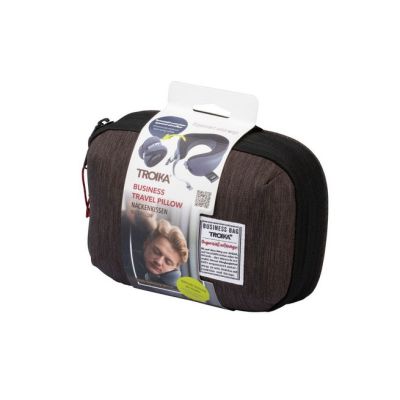 6. TROIKA BBG61/GY Travel Pillow Black, Gray