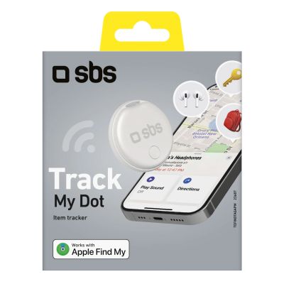 2. SBS Track My Circle Locator Compatible with Apple Find My - White
