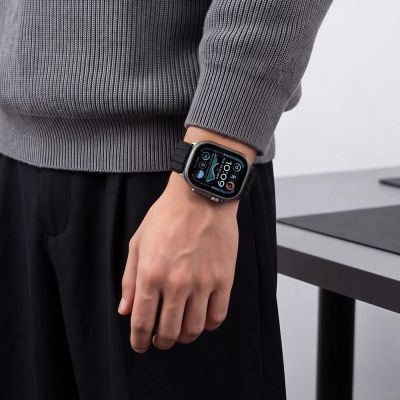 5. Tech-Protect Nylon Sport Strap for Apple Watch 44 / 45 / 46 / 49 mm - Black