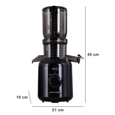 25. ELDOM SLOW JUICER PJ350 250 W BLACK TWO FILTERS NEW GENERATION HEAVY PRESS