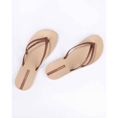 5. Ipanema Bossa Fem women's summer beach flip-flops beige (82067-21975)