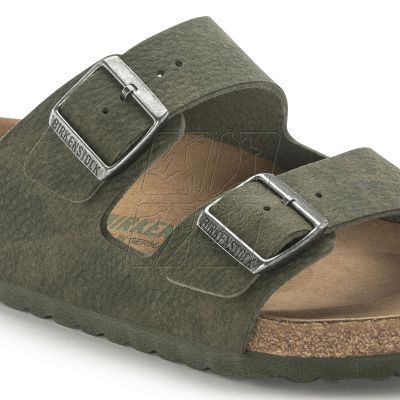 4. Birkenstock Arizona Vegan Microfaser Regular Women's-Men's Desert Dust Thyme Flip-Flops for Wide Feet Vegan (1024550)