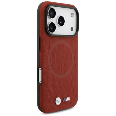 4. BMW M FW Metal Logo MagSafe Case for iPhone 17 Pro - Red