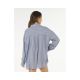 3. RIP CURL Women's Beach Days Pinstripe Shirt Blue