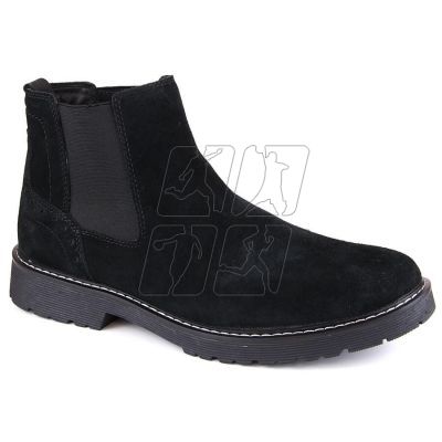 5. Filippo M PAW499A black leather slip-on Chelsea boots