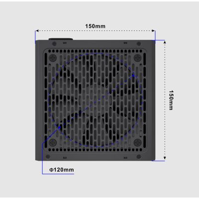 11. GEMBIRD FORNAX POWER 80+ BRONZE ATX COMPUTER POWER SUPPLY, 850W, ACTIVE PFC, 12CM FAN