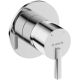 Concealed shower tap without shower diverter