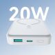 10. Joyroom JR-W020 Powerbank 20W 10000mAh MagSafe + USB-C - USB-C cable 0.25m - white