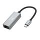 2. Wozinsky WAU-45C Ethernet Network Adapter LAN Gigabit RJ45 1000 Mb/s USB-C - Gray