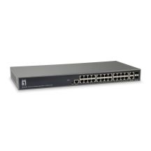 LevelOne GEL-2681 Managed L3 Gigabit Ethernet (10/100/1000) Network Switch Black