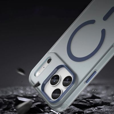 9. Magnetic Abrasive iPhone 17 Pro Case Compatible with MagSafe - Matte Blue