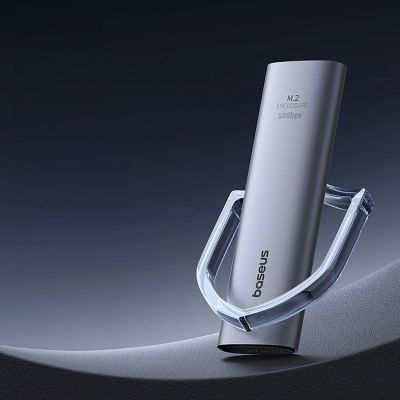 12. Baseus FlyJoy M.2 NVMe 10Gb/s SSD Caddy - Gray