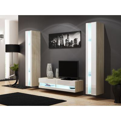 3. TV cabinet VIGO NEW'140' 30/140/40 sonoma/white