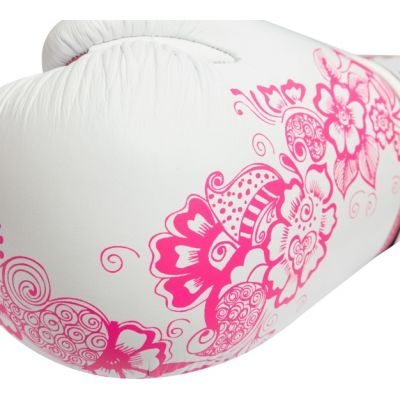 10. TOP TEN "Ultimate Woman" Boxing Gloves 10 oz White and Pink
