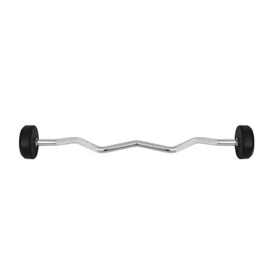 19. Rubber-coated barbell/curl bar 20 kg HMS GSL-20