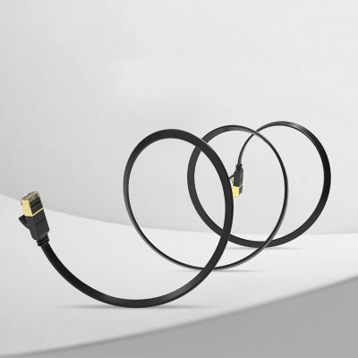 10. Ugreen Ethernet patch cord U/FTP Cat. 7 10Gb/s flat 0.5m black (NW106)