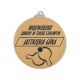 4. Silver medal - running - steel medal with engraving on laminate