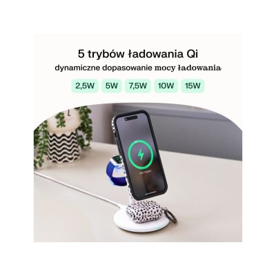 22. GREEN CELL MAGSCAPE WHITE WIRELESS CHARGER