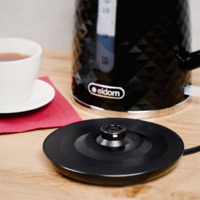 9. ELDOM ELLI KETTLE, CAPACITY 1.7 L, POWER 2200 W, BLACK, STRIP