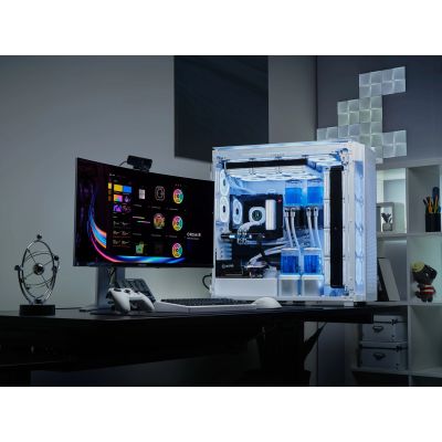 6. Corsair Super-Tower 9000D iCUE LINK AIRFLOW TP case (White)