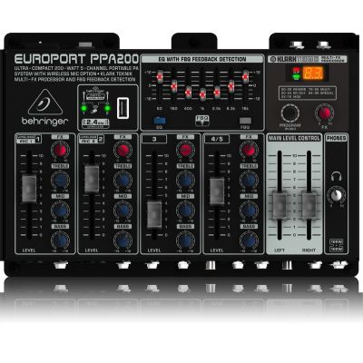 2. Behringer PPA200 PA system 200 W floor standing PA system Black