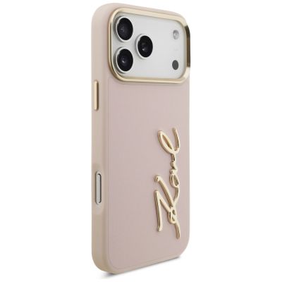 4. Karl Lagerfeld Karl Script Logo Case for iPhone 17 Pro Max - Pink