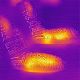 11. GLOVII HEATED POWER BANK SLIPPERS UNI SIZE (36-43), NORWEGIAN PATTERN, BATTERIES AND CHARGING CABLE INCLUDED, GOBM