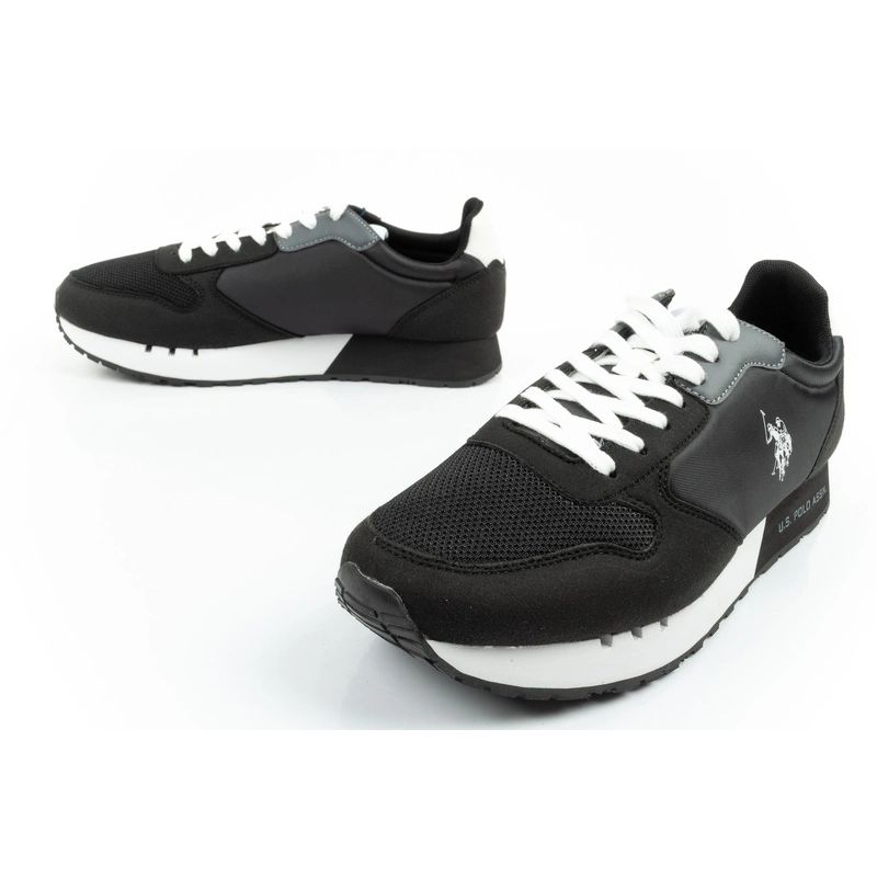 8. US Polo Assn sports shoes sneakers men's fashionable comfortable black