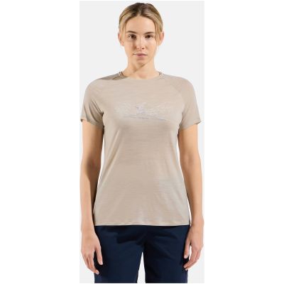 Women’s short-sleeve T-shirt ODLO Ascent PW 130 Run. Bike. Hike. T-Shirt Crew Neck s/s, grey