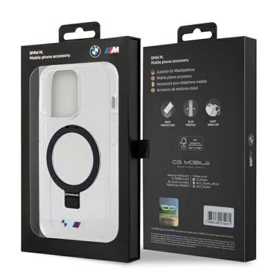 8. BMW Ring Stand M Collection MagSafe Case for iPhone 15 Pro - Clear