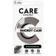 4. CARE by PanzerGlass Flagship Urban Combat Black QI Case for Samsung Galaxy S25 - Semi-transparent Smoke