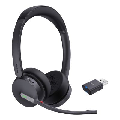 6. Yealink WH64 Hybrid Dual Teams Headset Wireless Headband Office/Call Center Micro-USB Bluetooth Black