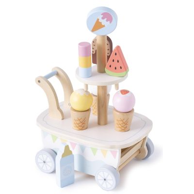 PROMIS TROLLEY, WOODEN ICE CREAM PARTY FOR CHILDREN LD04
