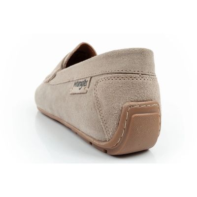 5. Wrangler men's shoes Maifield Suede moccasins, natural leather, beige