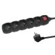 ESPERANZA POWER STRIP 5 OUTLETS 3M SWITCH BLACK ELK215K