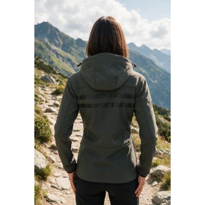 5. Geographical Norway Reine Gray/Black Lady 007 women's softshell jacket (WU6099F/GN Grey/Black)
