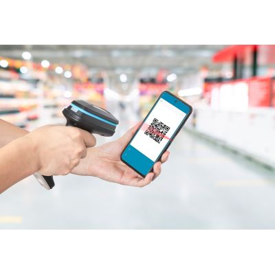 7. Manhattan 154185 Barcode Reader Handheld 1D/2D LED Barcode Reader Black