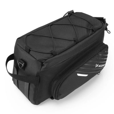 2. Wozinsky Bike Pannier Rack Bag with Shoulder Strap 9L (Rain Cover Included) Black (WBB22BK)
