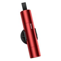 Baseus SharpTool Safety Hammer Glass Breaker with Seat Belt Cutter - Red