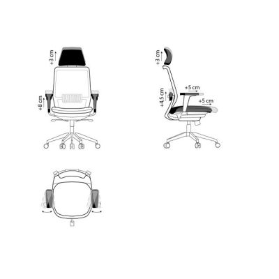 2. Ergonomic SPECTRUM office chair, black