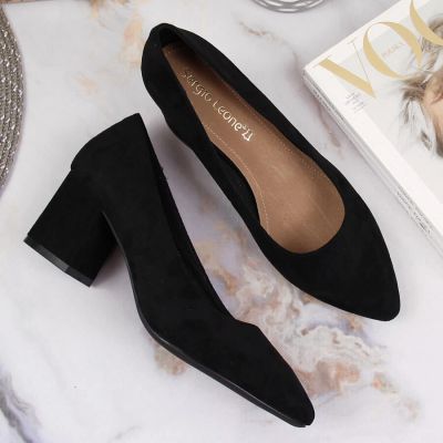 21. Sergio Leone W SK358A black high heel pumps 
