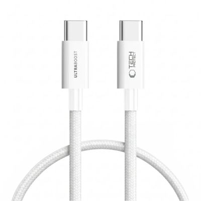 2. Tech-Protect Ultraboost Lite USB-C / USB-C 60W / 3A 50 cm Cable - White