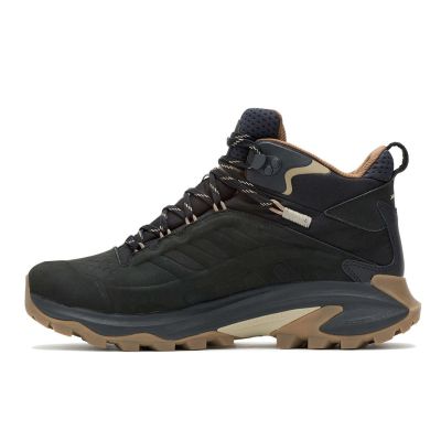 5. Merrell Moab Speed 2 LTR Mid WP Hiking Shoes - Black Size: 47