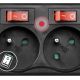 4. Hama 6-socket surge protector strip 1.4m with switches - black