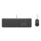 6. Logitech 920-013343 Keyboard Mouse Included Home/Office USB QWERTZ German Graphite