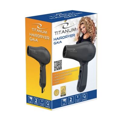 3. TITANUM HAIR DRYER GAIA 750W BLACK TBH003K