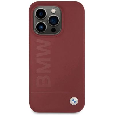 3. BMW Silicone Big Logo MagSafe case for iPhone 15 Pro - red