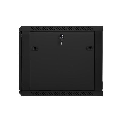 6. Lanberg WF01-6609-10B single-section cabinet (9U; 500mm / 600mm / 600mm; wall-mounted; Glass; 19''; black)