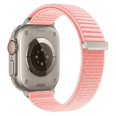 2. Tech-Protect NylonLoop Strap for Apple Watch 40 / 41 / 42 mm – Pink